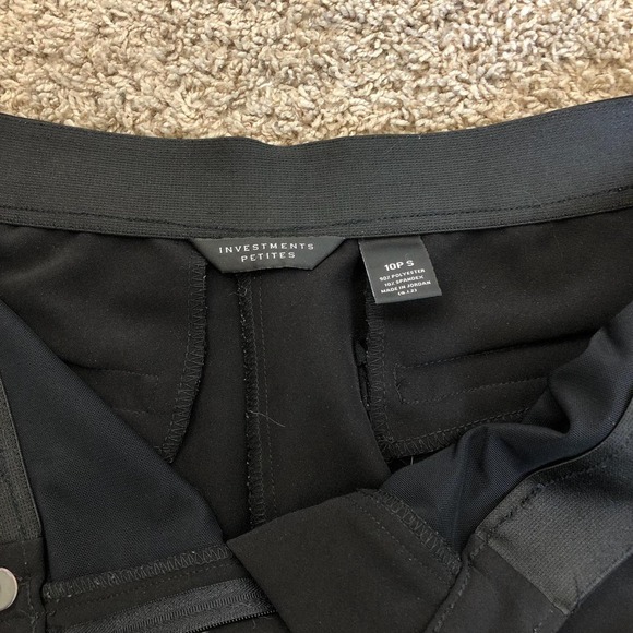 Women’s Investments Black Petite Slacks - Picture 5 of 6
